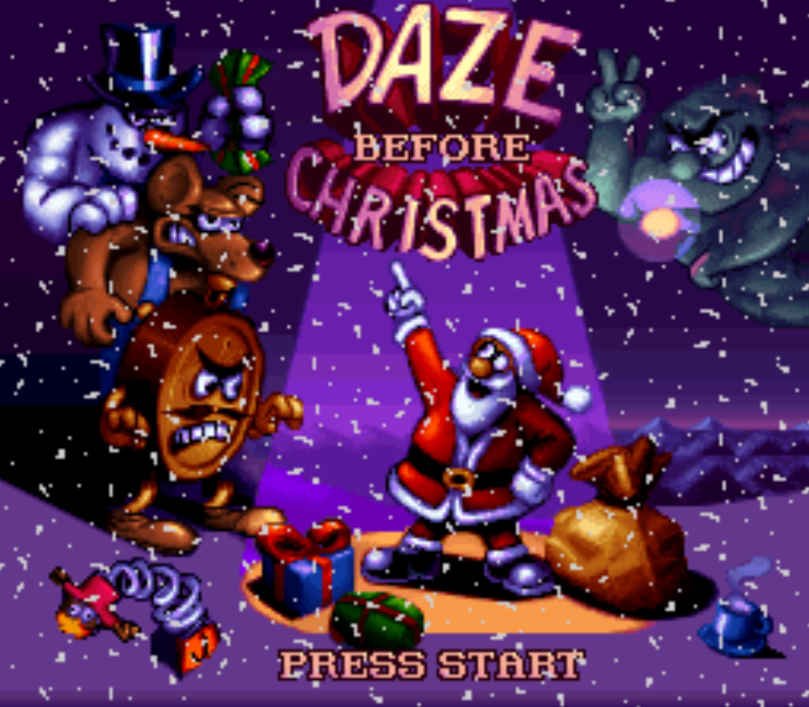 Daze Before Christmas Title Screen